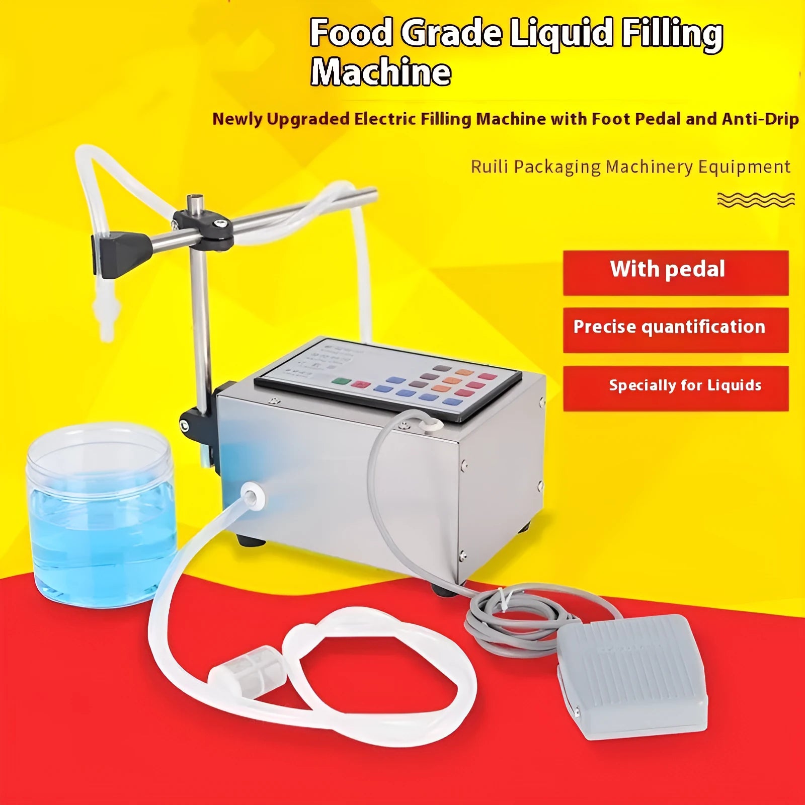 CNC filling machine automatic quantitative dispenser with control panel and dispensing nozzle