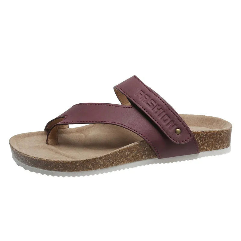 Thick-soled foam flip-flops with a flat toe ring in blue, shown on a white background.