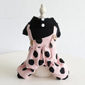 Matching couple dog clothes with lapel detailing and shoulder straps in various sizes