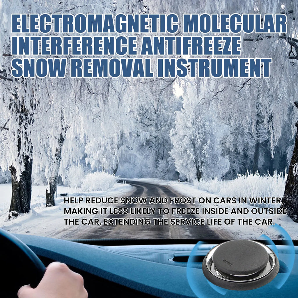 Compact black portable car deicing instrument for windscreen snow melting and ice removal