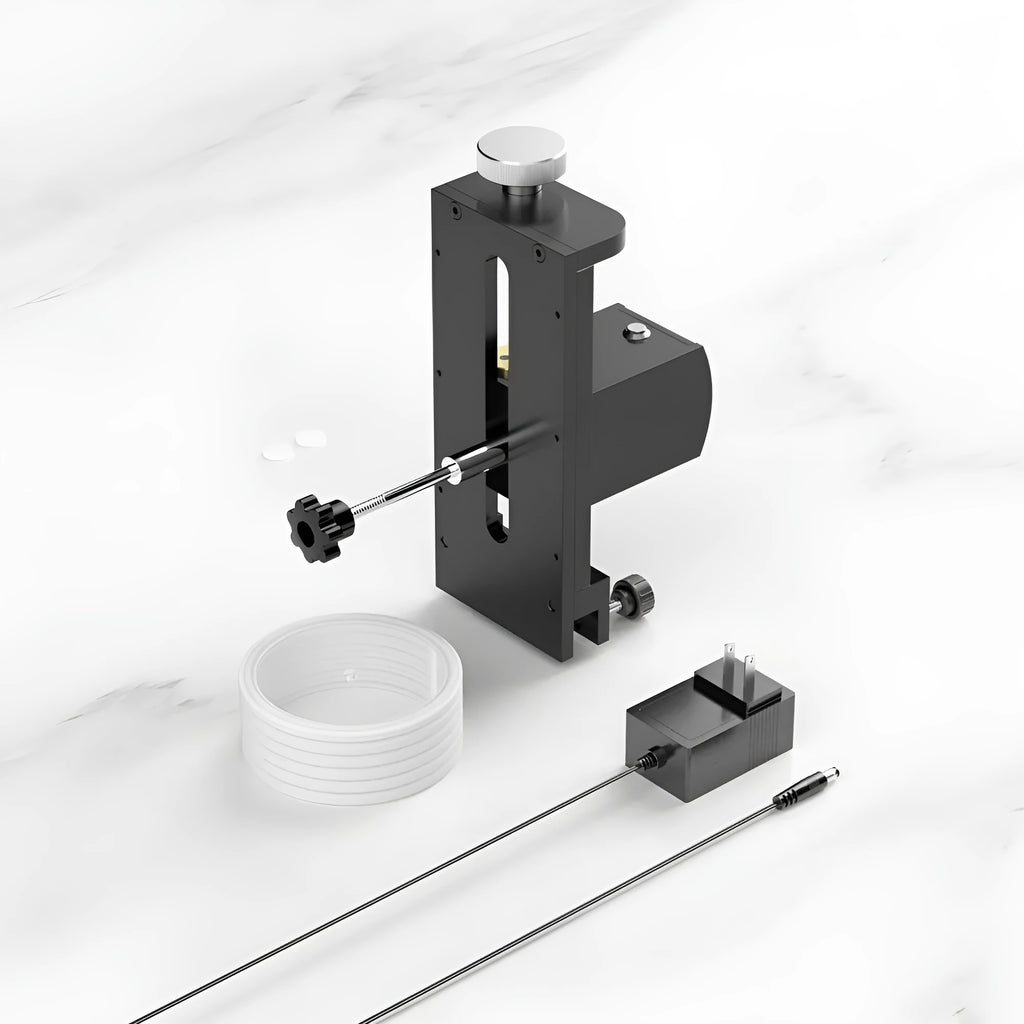 Mini ultrasonic cleaning machine with digital display and single vinyl record holder inside