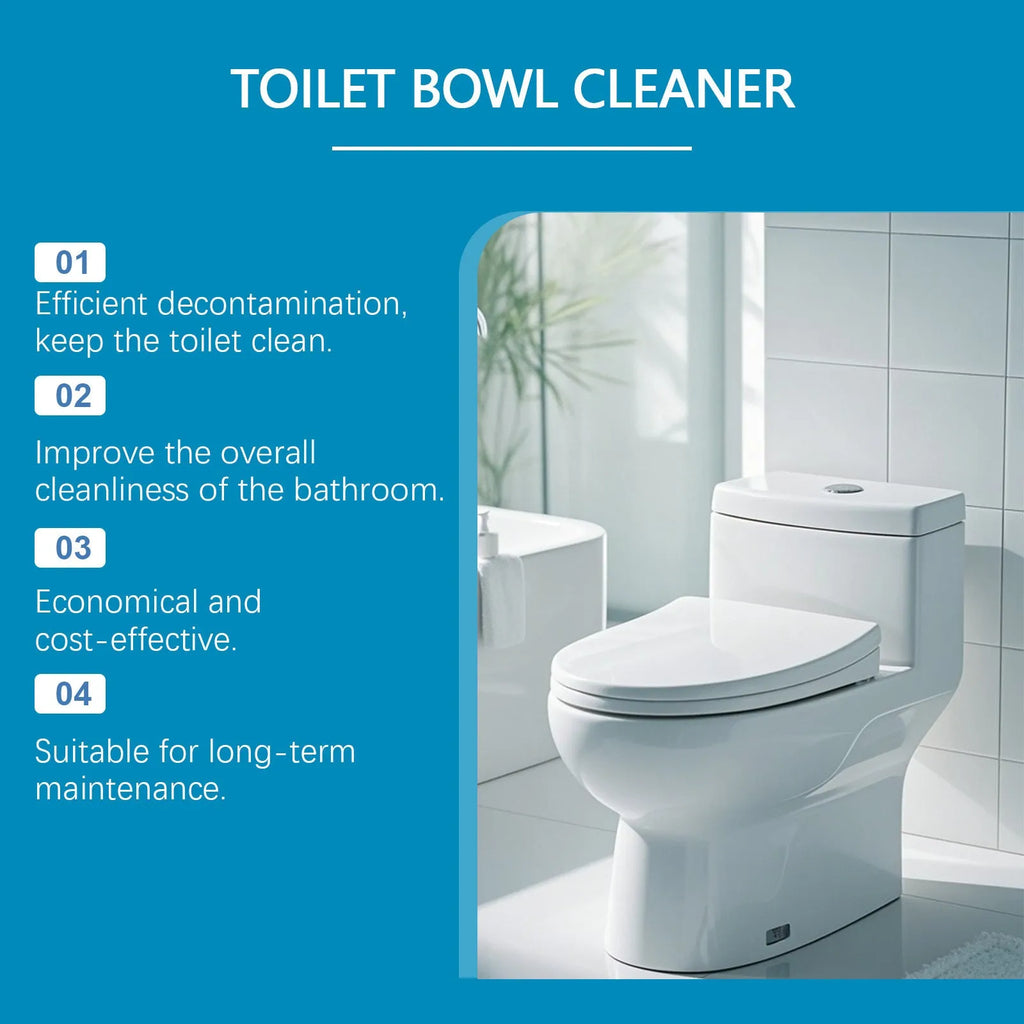 Toilet cleaning powder pack with four 30g sachets for descaling and stain removal