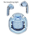 Transparent warehouse wireless Bluetooth headset in various colours showing in-ear design