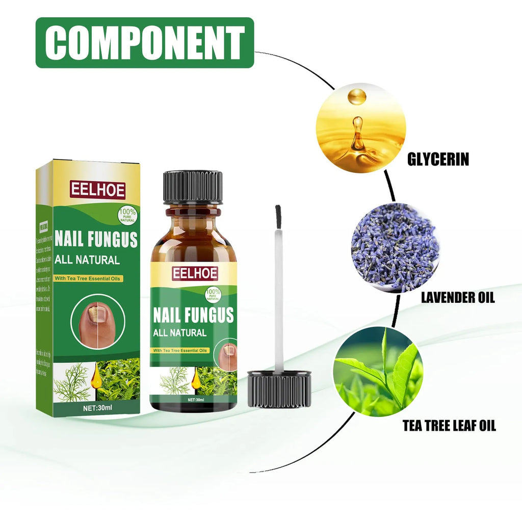 30ml bottle of tea tree oil nail repair solution for hand and foot care