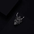 Men's silver vintage necklace with 40mm zinc alloy pendant