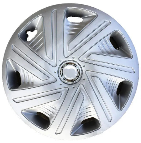 Universal ABS plastic wheel hub cover in a monochrome colour option