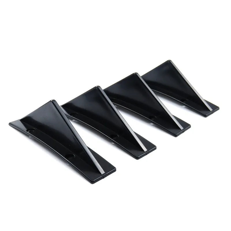 15cm universal triangle rear spoiler in ABS plastic with carbon fibre finish for general motors vehicles
