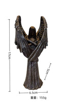 Dark Angel resin craft statue ornament measuring 6.5 by 5 by 17 centimetres