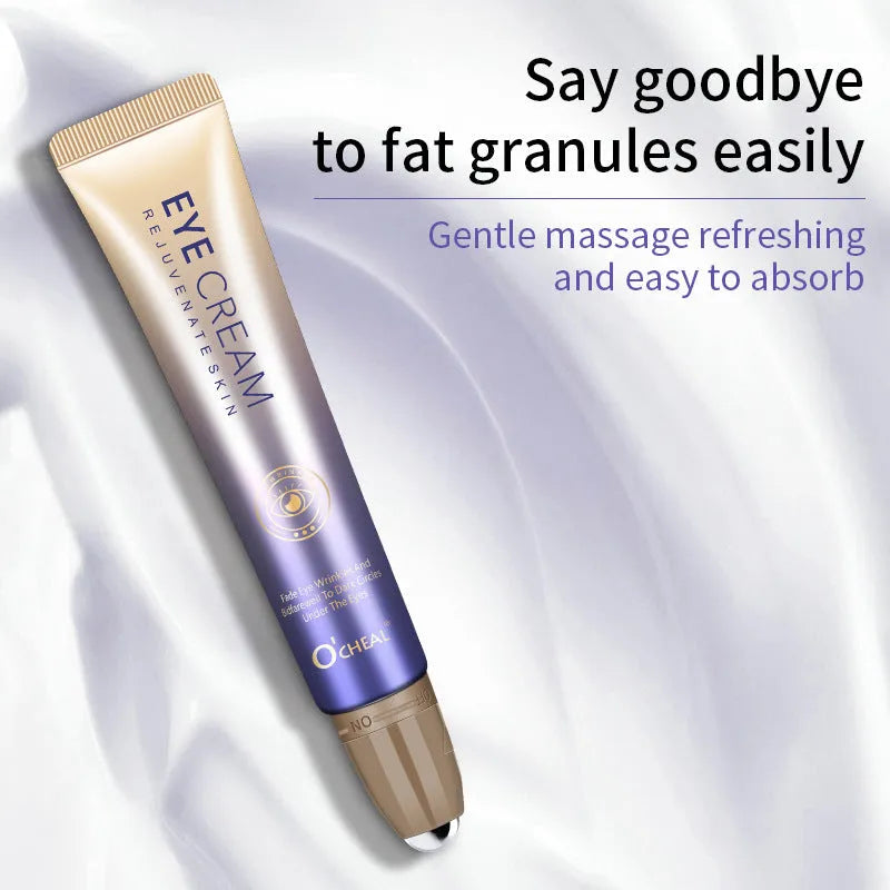 Ball brightening eye cream jar with concealer properties for dark circle improvement