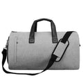 Oval shaped travel bag with internal compartments for wet/dry separation and organised packing