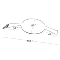 Brown iron car hat stand with chrome-plated interior for vehicle organisation