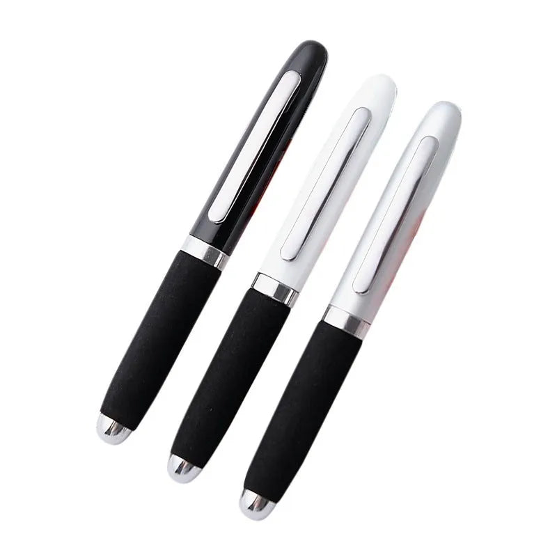 EVA metal cap mini ballpoint pen with 1.0mm bullet tip showing seven colour options