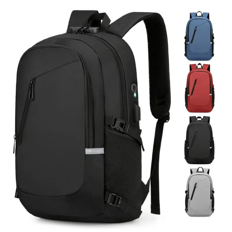 Oxford cloth computer backpack with 20-35L capacity in street trend style