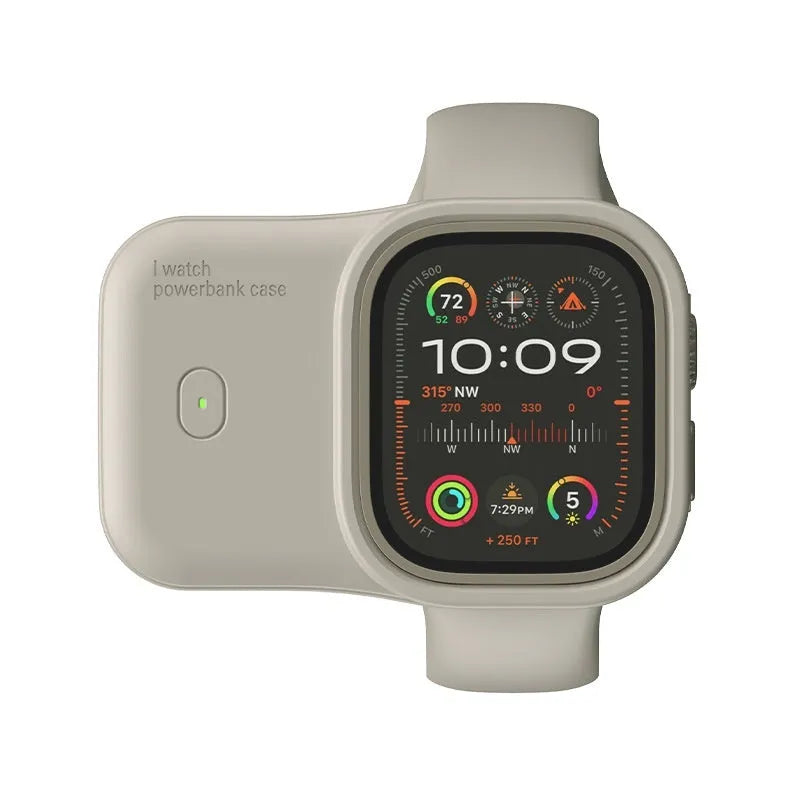 Apple Watch portable wireless charging case power bank with silicone protective case
