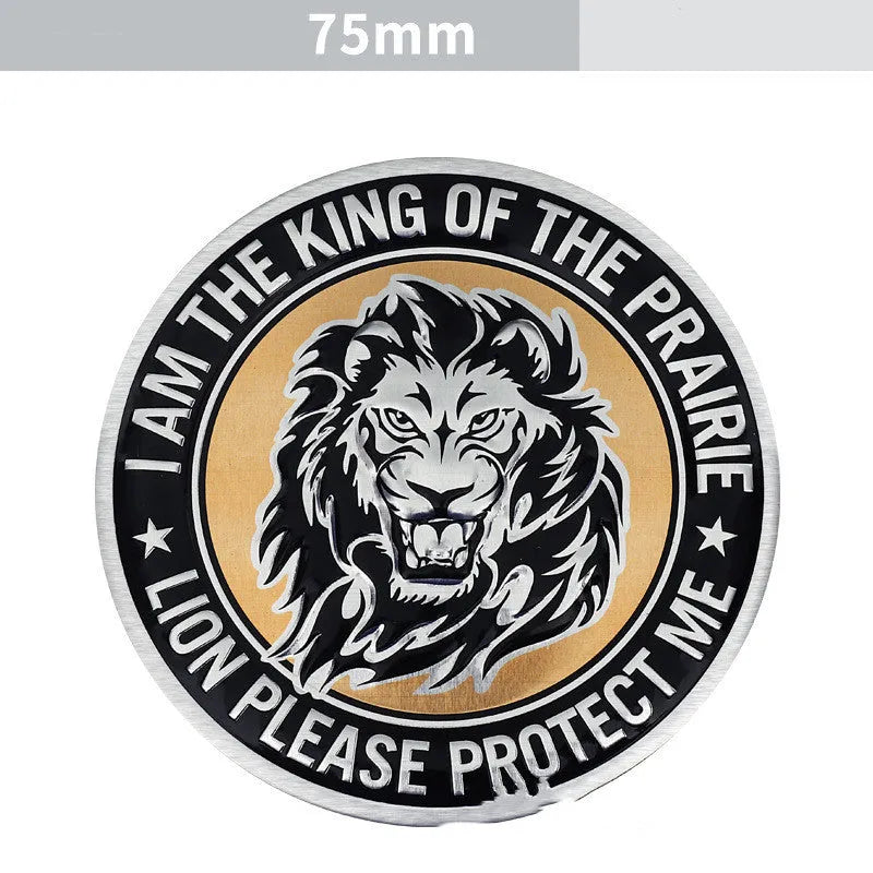 Aluminium car body sticker with animal design options for vehicle exterior modification
