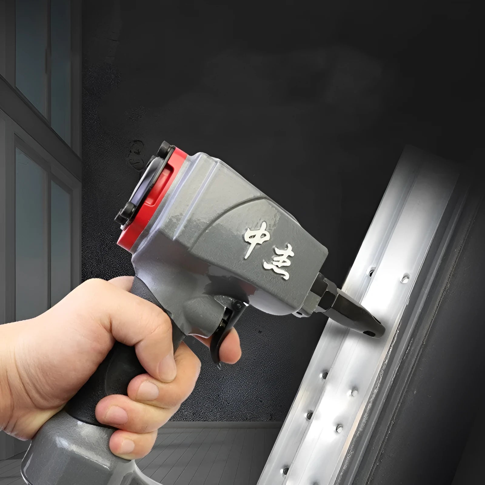 DK30 metal sheet punching air nail gun for fabric perforation with adjustable hole diameter