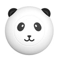 Panda-shaped silicone pet bath brush with soft bristles for cleaning cats and dogs