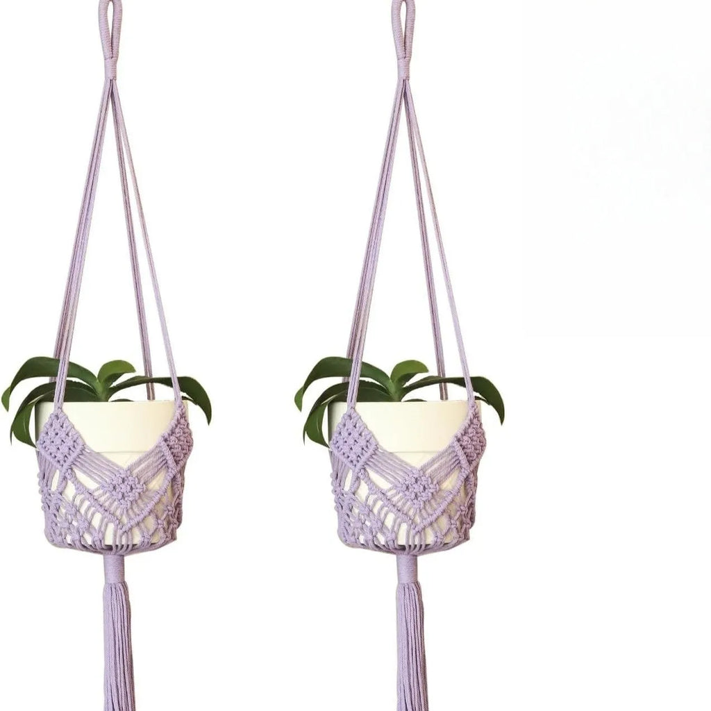 Hand-woven minimalist flower pot in polyester cotton available in seven colours