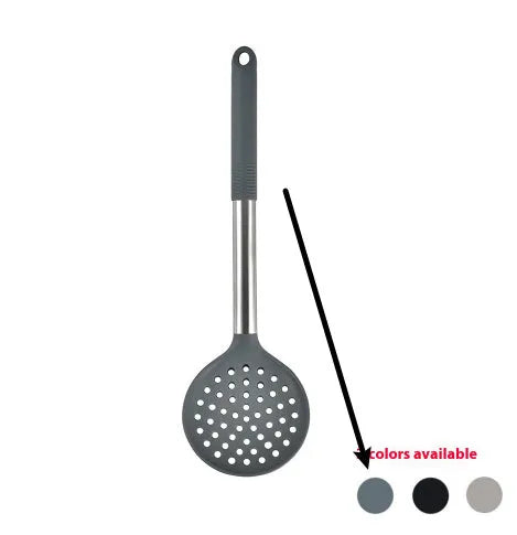 12-piece silicone kitchen utensil set with storage bucket in black, including ladle, spatula, claw tools and egg beater
