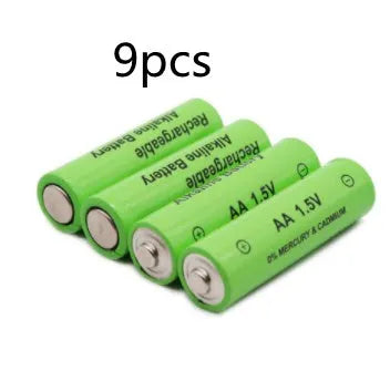 Alkaline rechargeable AA battery with 3000mAh capacity and 1.5V output