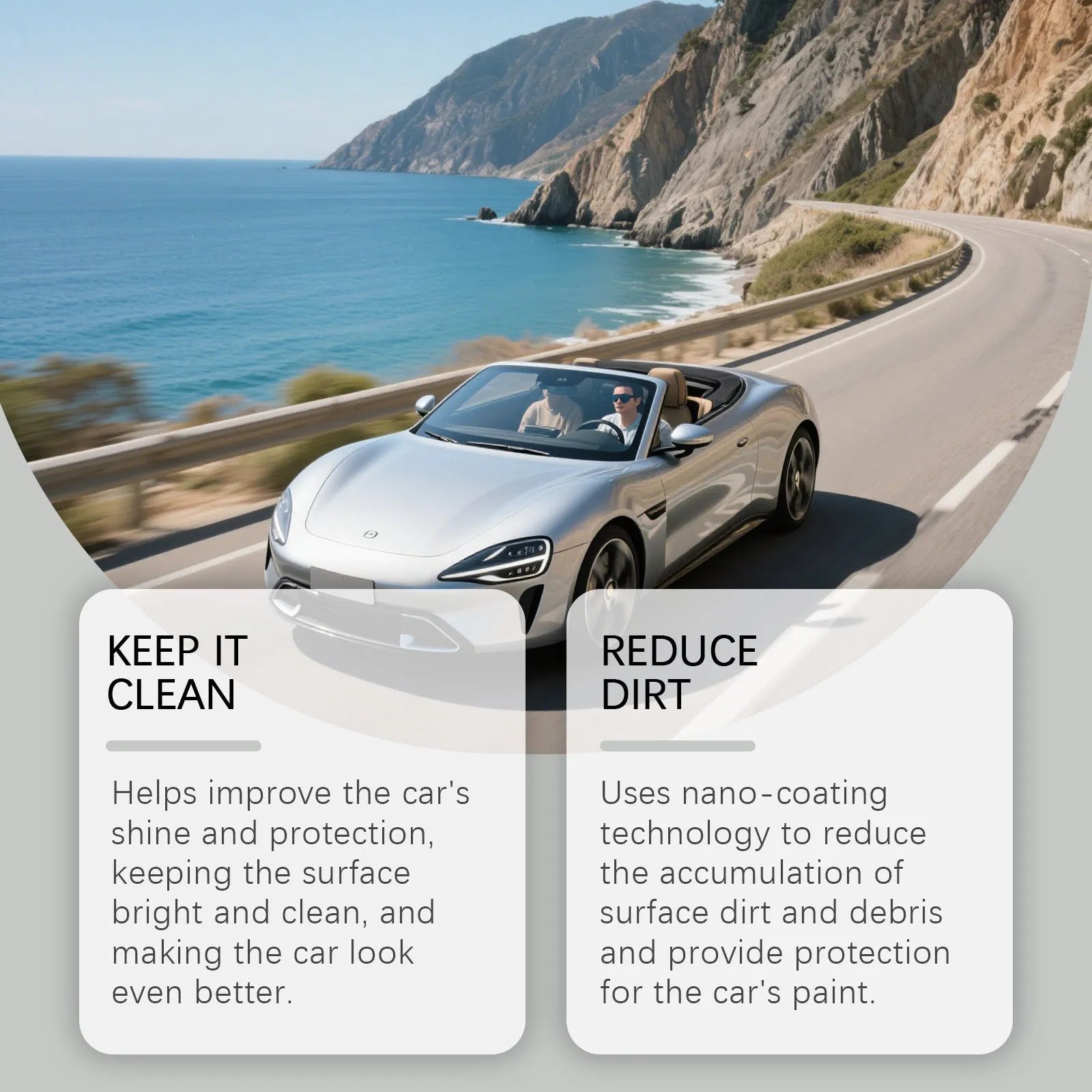 120ml ceramic coating spray bottle for car paint protection and gloss restoration