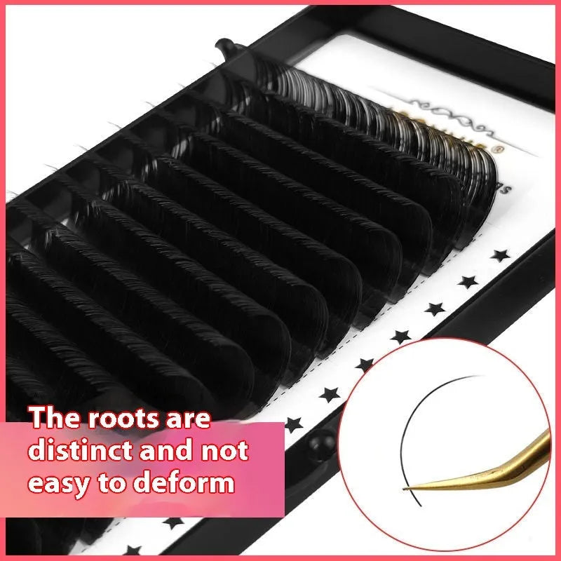 16-row dense mink hair false eyelashes with matte round wool design in various length options