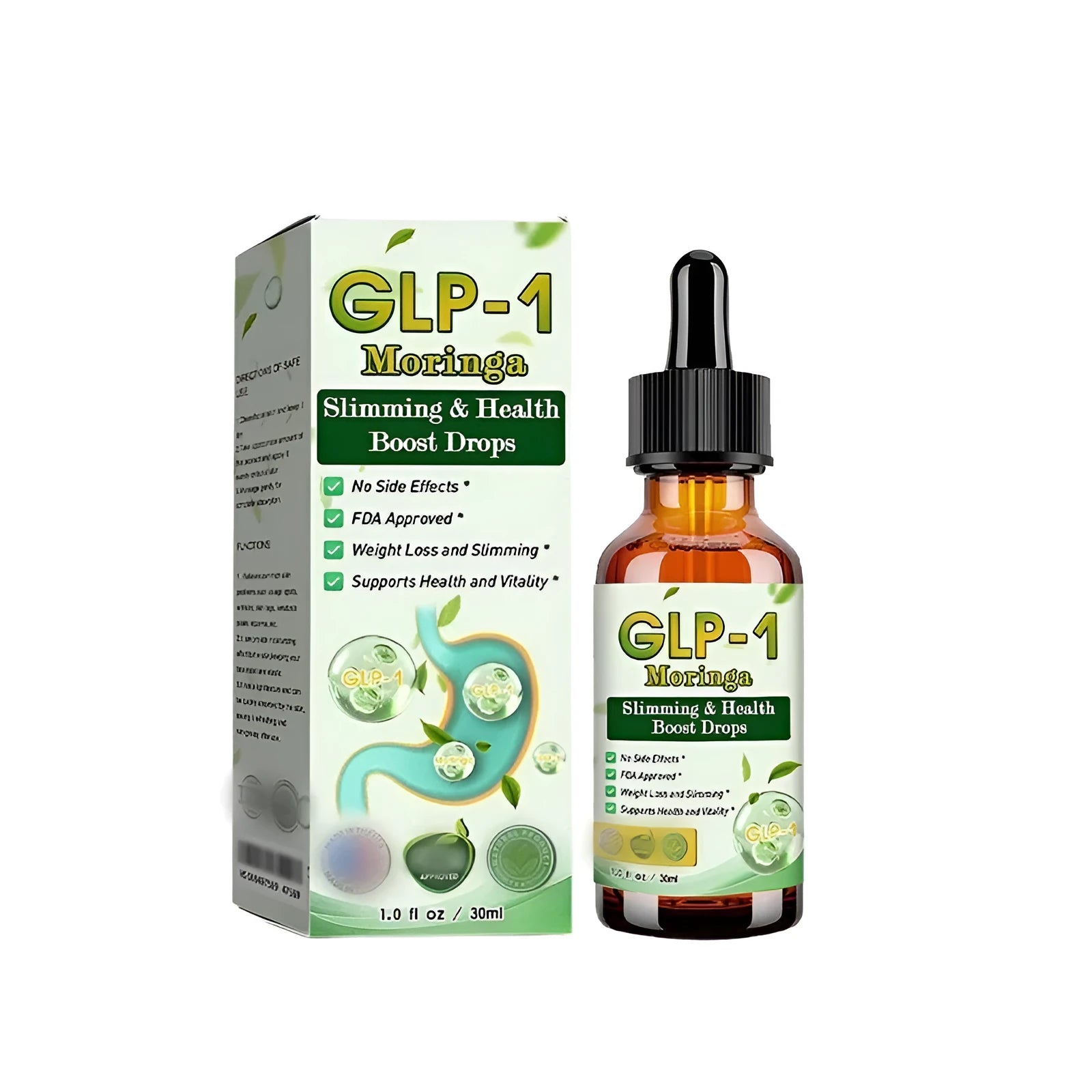 30ml body supplement liquid bottle with energy supplement label