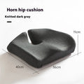 Memory foam office chair cushion for waist support during long sitting sessions in black, grey or light grey
