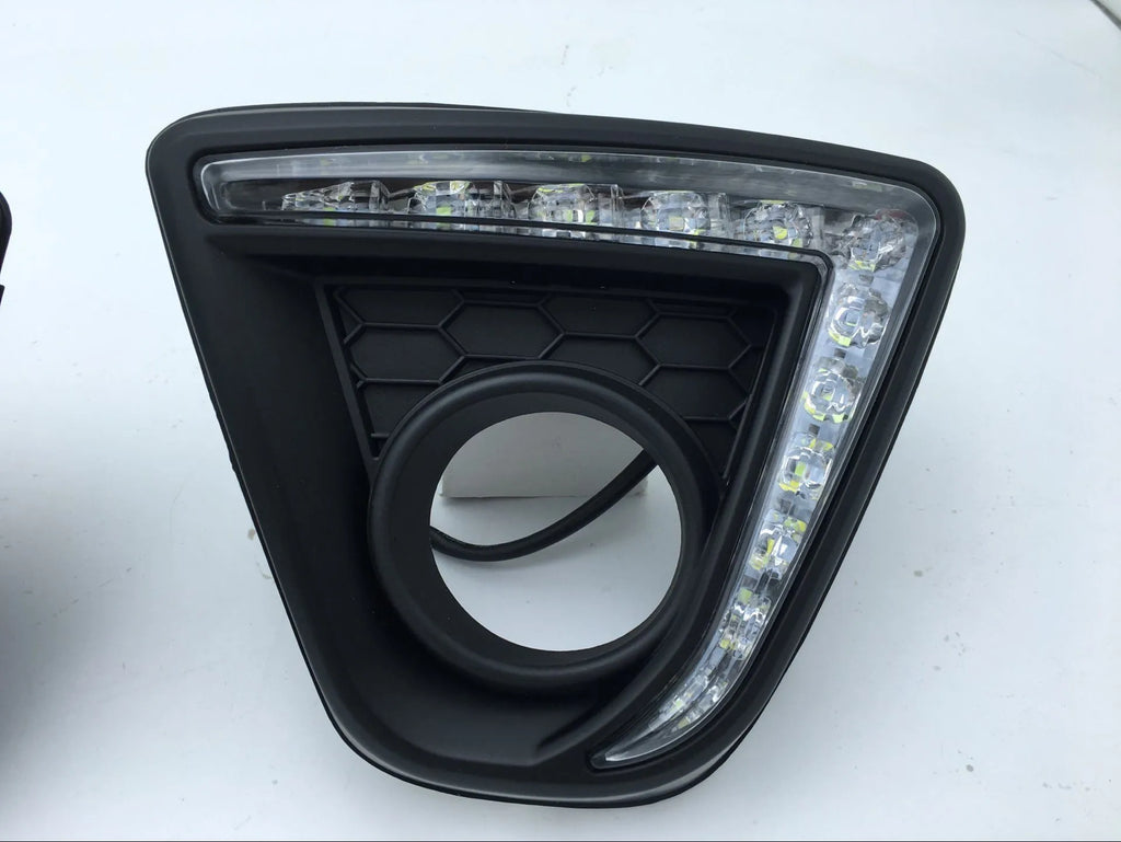 Set of two Mazda CX-5 LED daytime running lights with electroplated housing in various colour options.