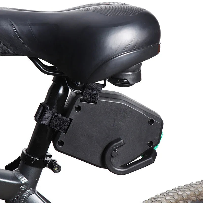 Black plastic bicycle trailer rope connector for bike trailers and child carriers