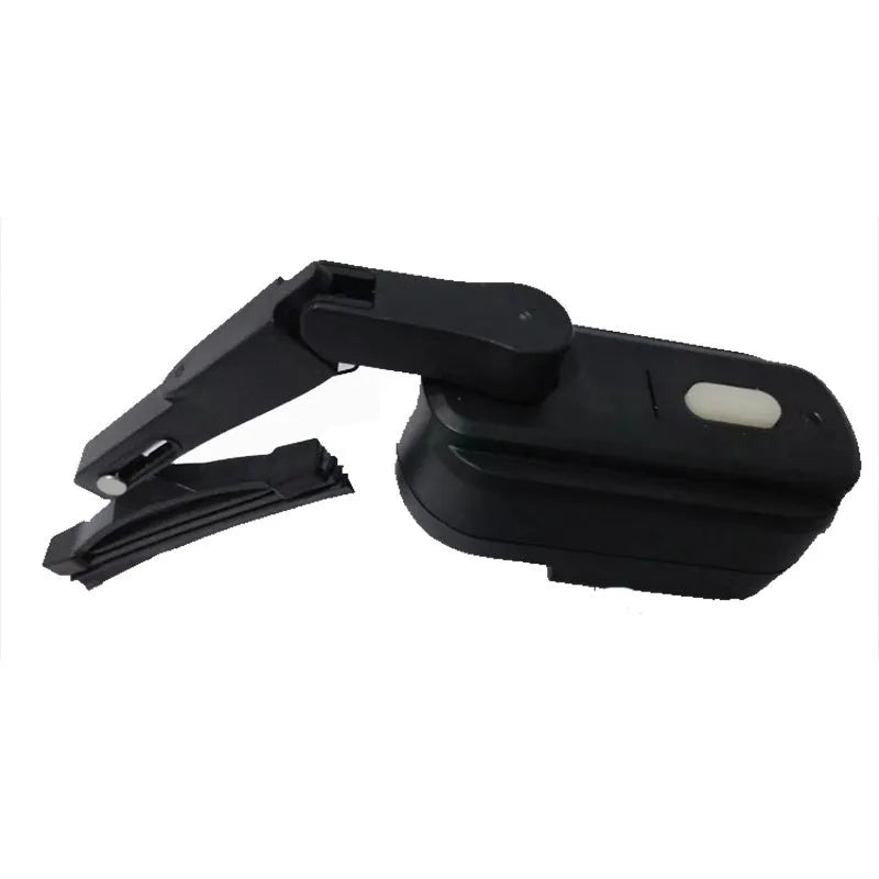 Black plastic helmet wiper motor with 65mm blade for motorcycle helmet installation
