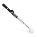 Telescopic stainless steel golf swing trainer in black, blue and red colour options