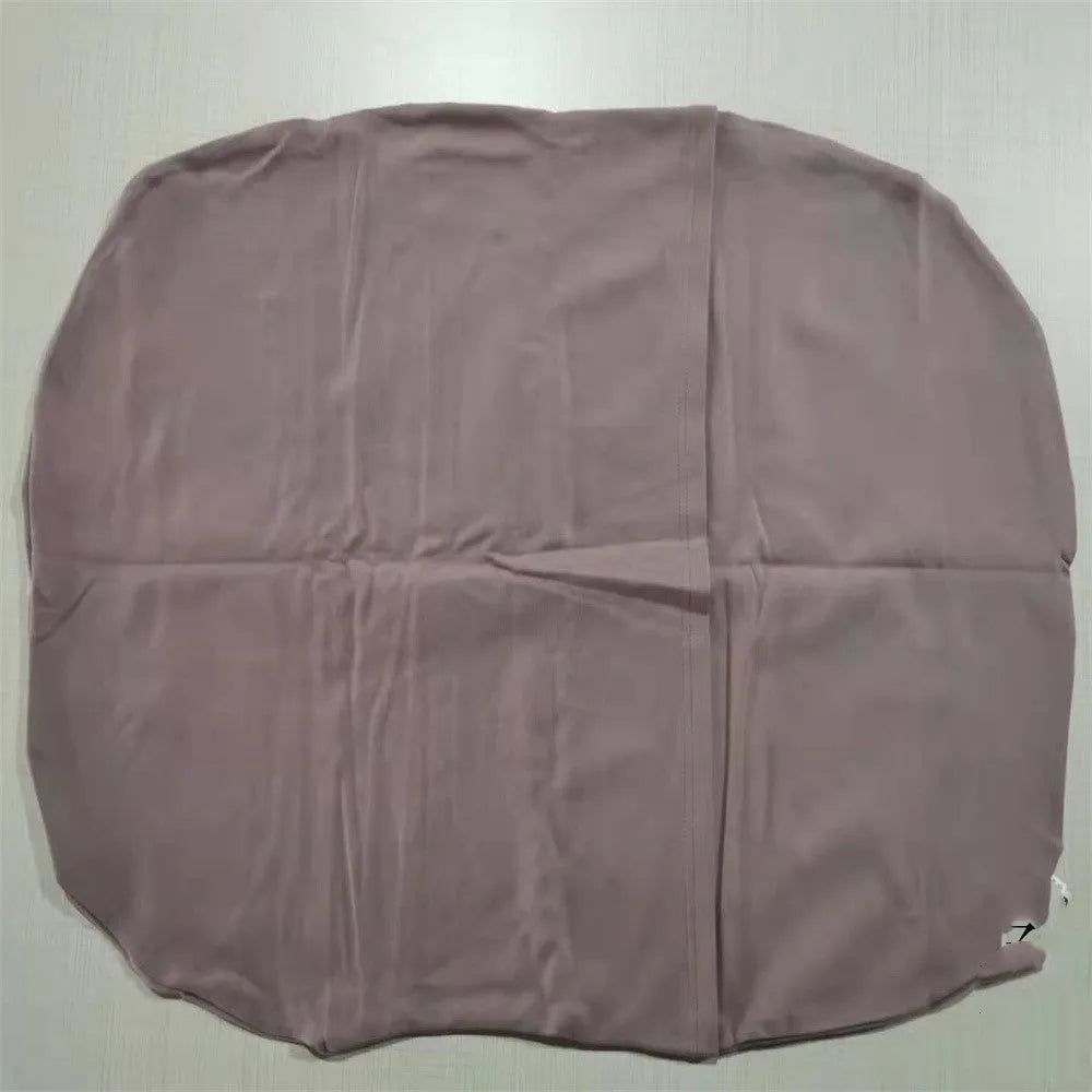 Beige portable cotton baby nest bed crib for newborns, measuring 75 cm by 45 cm.