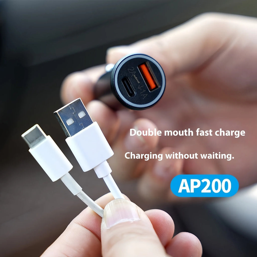 Black ABS plastic car charger GPS locator device for vehicle tracking