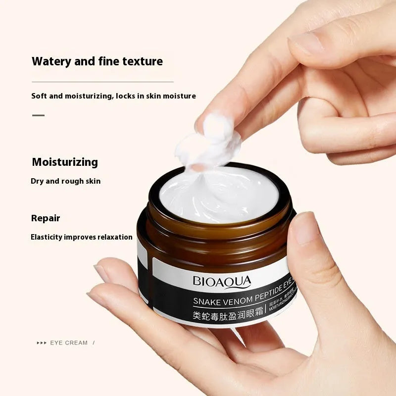 30g tube of peptide firming eye cream for moisturising and reducing dark circles