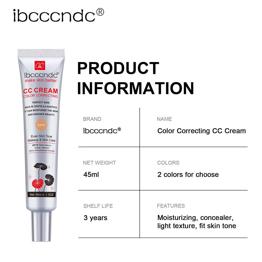 Erborian Centella Asiatica CC Cream tube for colour correction and waterproof makeup.