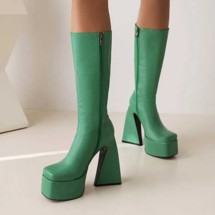 Women's black casual ankle boots with a chunky heel made from PU artificial leather.