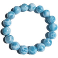 A blue sea-pattern stone and pearl bodhi bracelet in Maillard style, shown in various sizes from 6mm to 14mm.