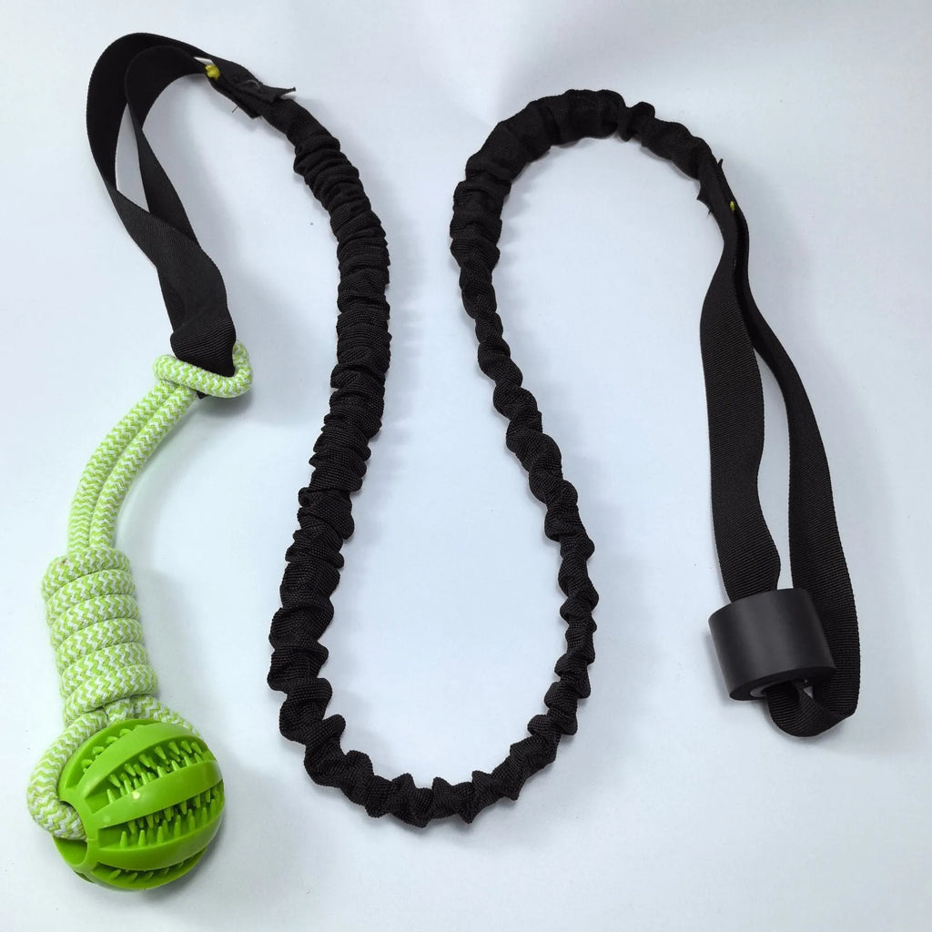 Cotton dog tug rope toy in green corncob green teether ball green teether ball corncob handle drawstring ball designs