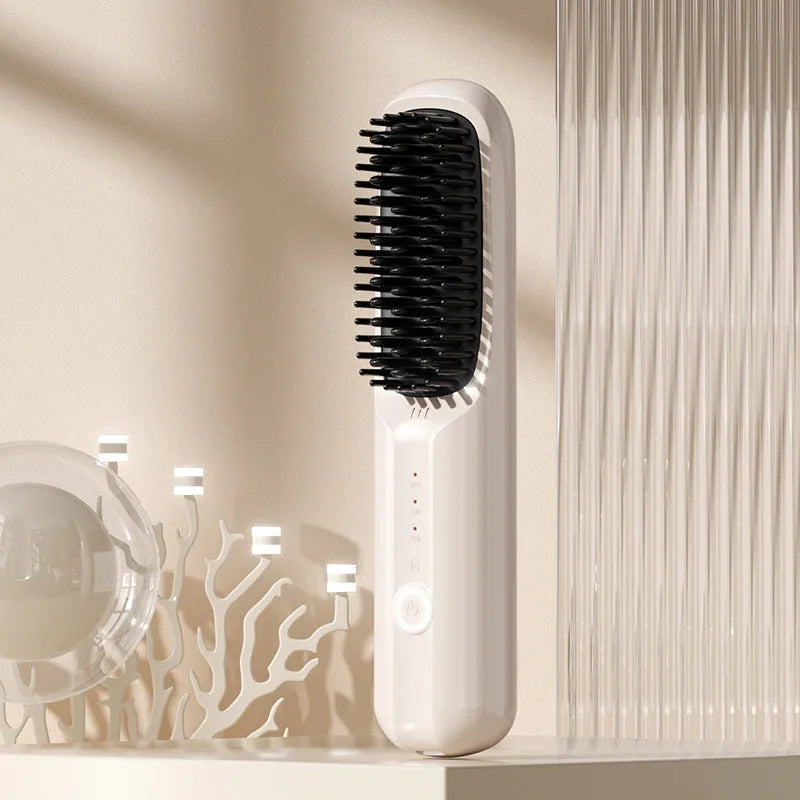 Wireless anion straightening comb in choice of four colours with Type-C charging port