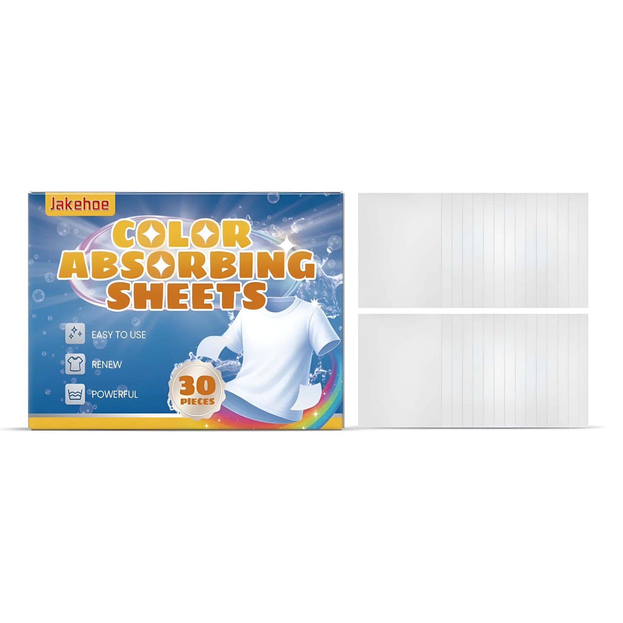 Pack of 30 colour absorbing sheets for removing hair dye from skin during application.