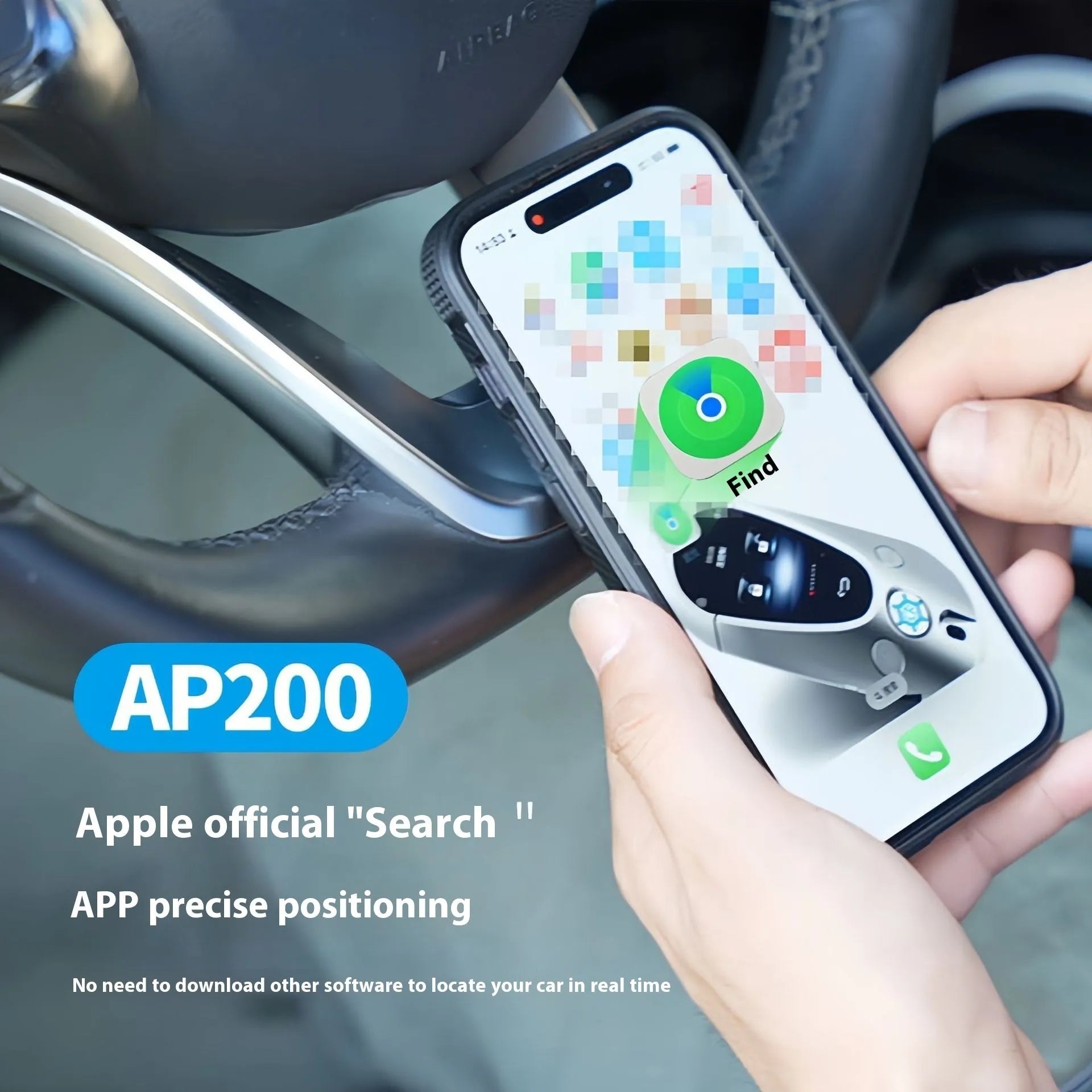 Black ABS plastic car charger GPS locator device for vehicle tracking