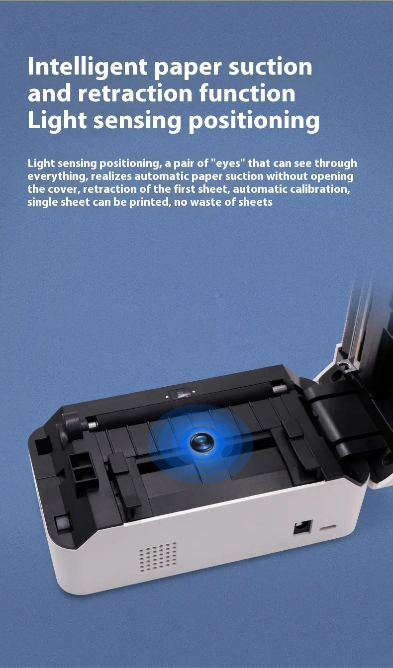 Compact TDL401H thermal printer for express orders with Bluetooth and USB connectivity