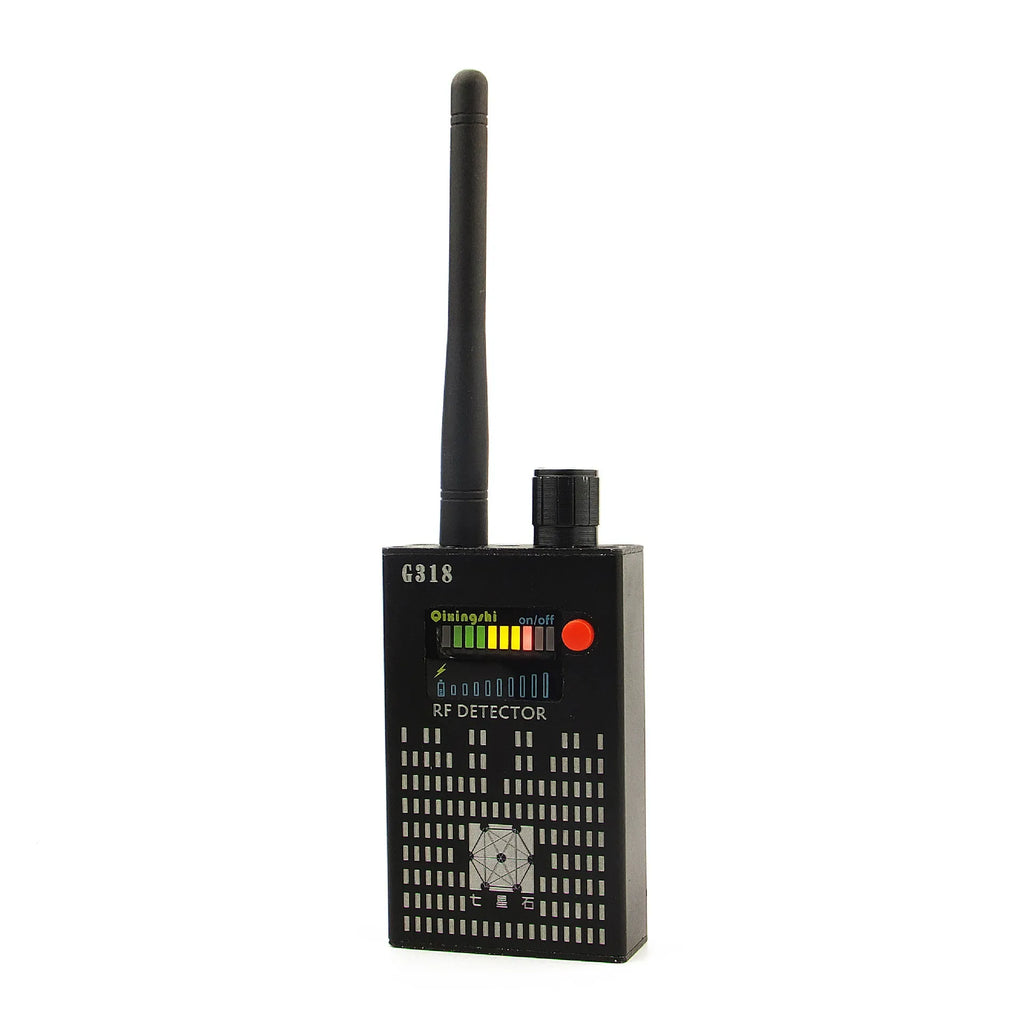 G318 professional anti-theft anti-eavesdropping signal detector showing compact dimensions