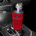 Car mounted air purification humidifier with water diamond material and USB power cord