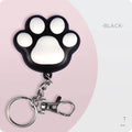 Pink or black USB rechargeable infrared cat teaser keychain with compact plastic housing