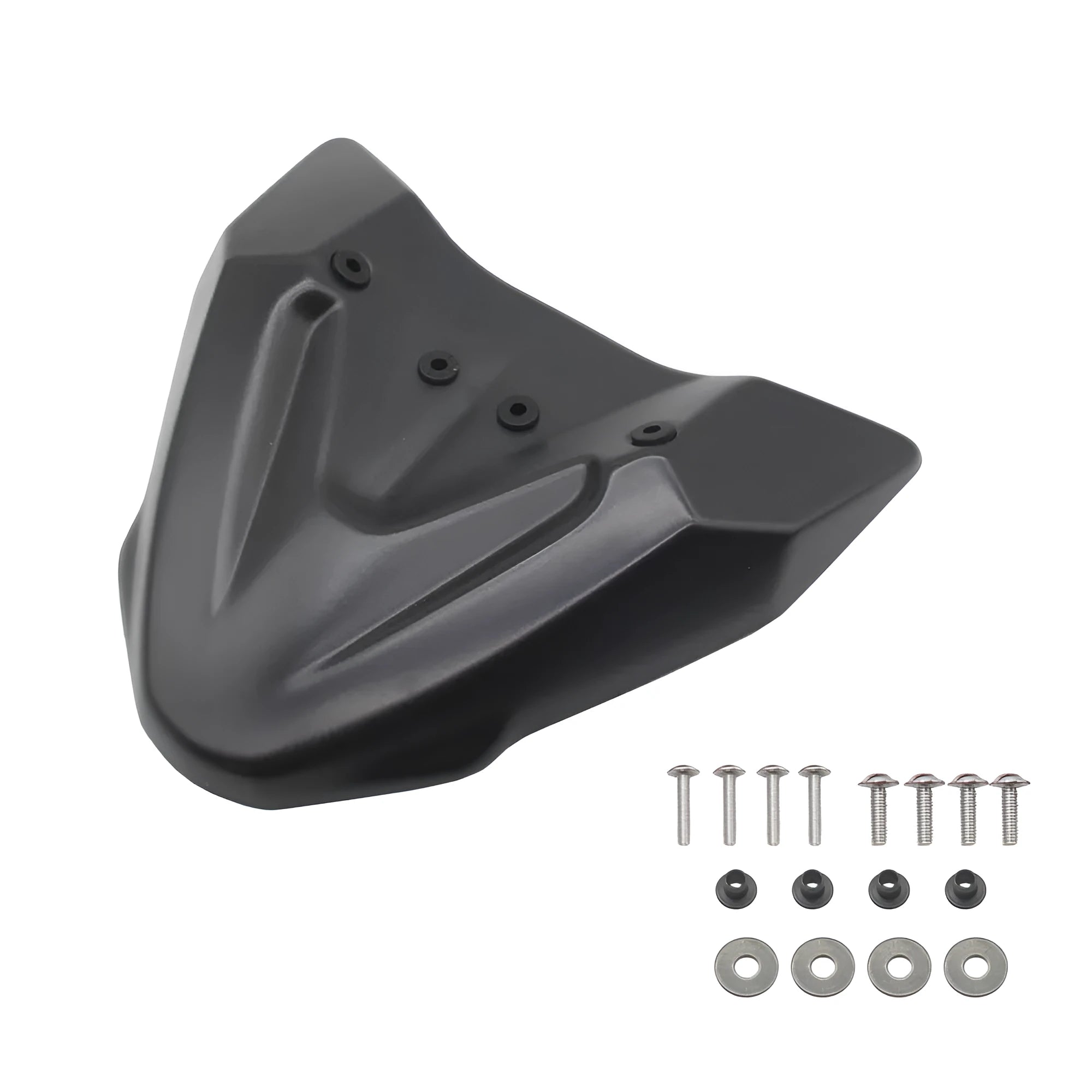 Black ABS fixed wind front wing motorcycle accessory for KTM Adventure models