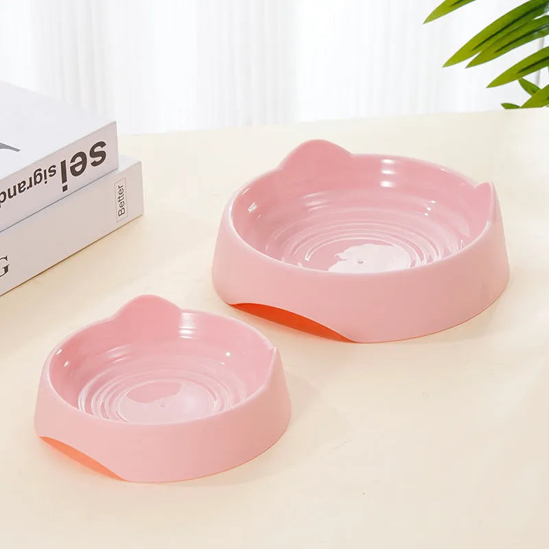 Blue ceramic dog slow feeder bowl with maze design and raised cups for slowing down fast eating.