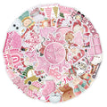 50 Christmas waterproof stickers with cute designs measuring 4-8cm for car phone laptop decoration