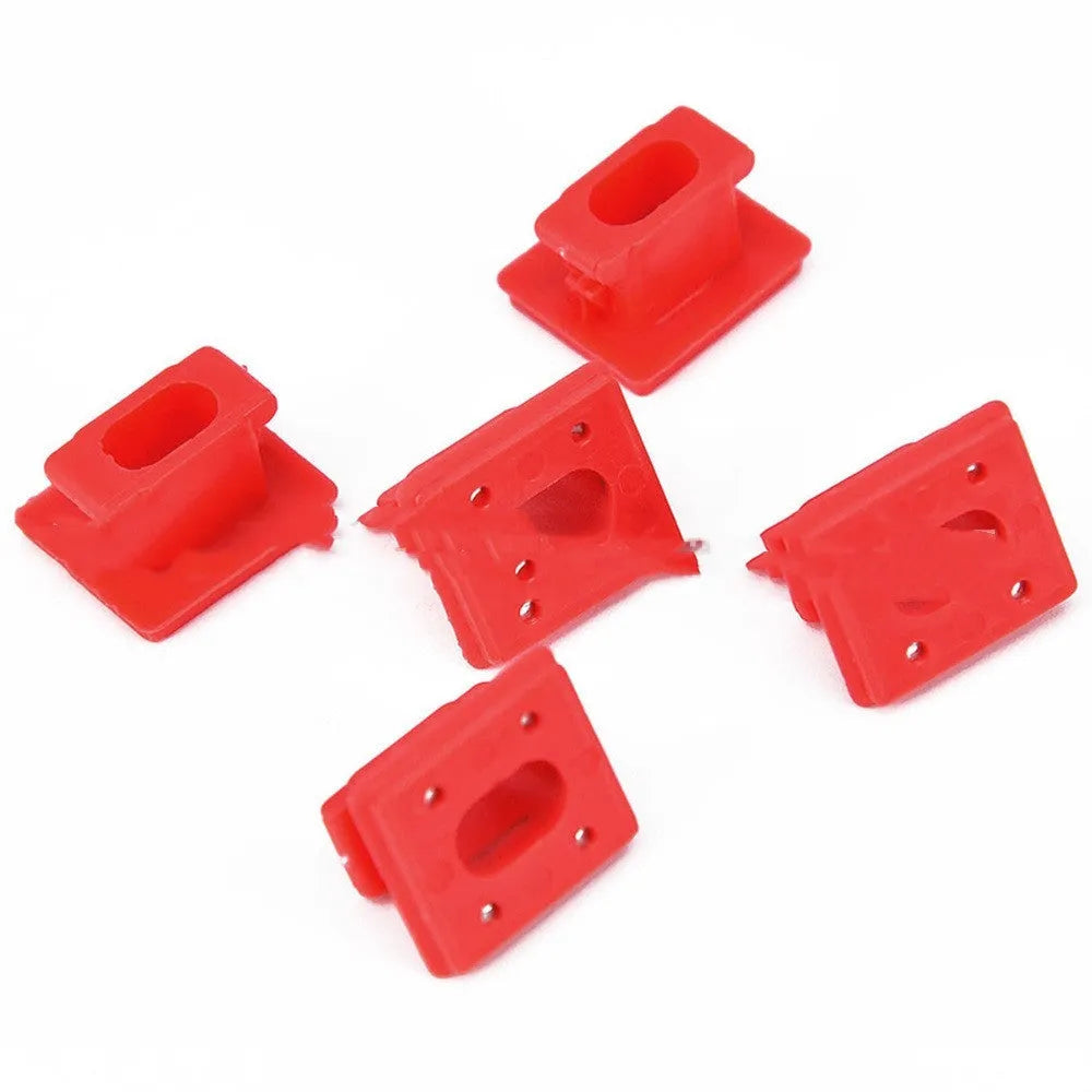 Ten black plastic BMW interior trim panel snap clips for E46 3 Series and E83 X3 models.